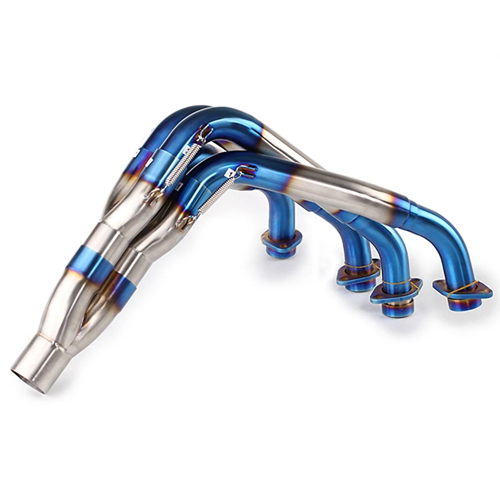 New Complete Motorcycle Exhaust System for Z900 Ninja 900 2017-2023 Includes Front Mid Link Pipe Modification Muffler Connection